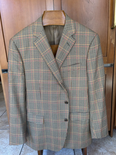Men's Barney's New York Blazer 46R Wool/Cashmere Plaid