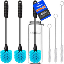 5 Pack Bottle Brush Cleaner Set, 14" Long Handle Stainless Steel Bottle Cleaner