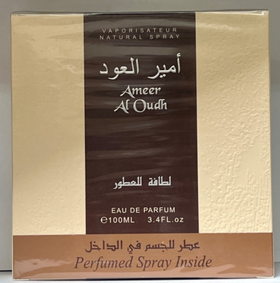 Lattafa Ameer Al Oudh Vaporisateur Natural Spray Perfumed Spray Inside 3.4 Fl oz