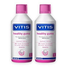 VITIS Zahnfleisch Gesundes Zahnfleisch Mundsp&uuml;lung 2 x 500 ml, Alkoholfrei f&uuml;r empfindliches Zahnfleisch