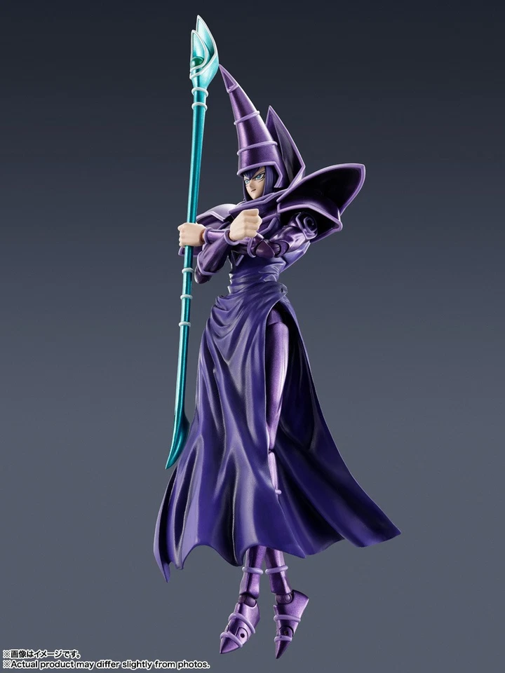 Bandai Yu-Gi-Oh! Figura de acción S.H.MonsterArts Dark Magician Foto 4 de 4