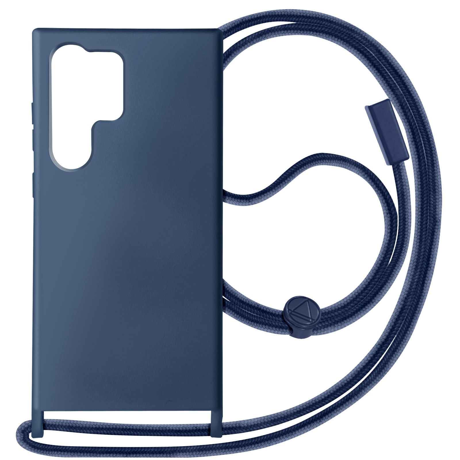Housse de chaîne pour Galaxy S24 Ultra Avizar avec bandoulière 80cm bleu nuit