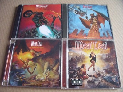 4 x Meat Loaf - Bat Out Of Hell I + II + III + Hang Cool Teddy Bear