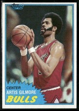 1981-82 Topps ARTIS GILMORE Basketball Card #7 ~ NM-NM/MT ~