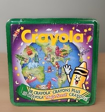 Vintage CRAYOLA Collectible Tin 48 Count Crayons Plus 16 Magic Scent 1995 Sealed