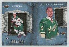 2018-19 UD Black Diamond Rookie Booklet Relics Jordan Greenway RC 015/199