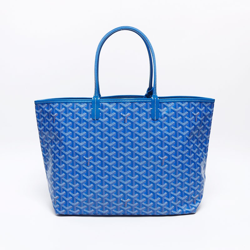 GOYARD Saint Louis PM Blue Goyardine Canvas Tote Bag WS13102