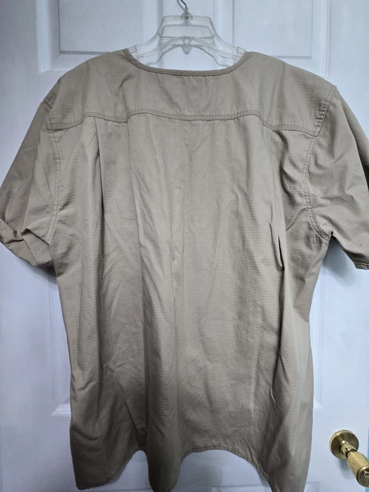 Carhartt мужской скраб верхний размер 2 X желтовато-коричневый с 1 нагрудный карман груди 29,5»/L 29,5» - Изображение 2 из 4