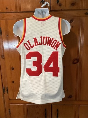 HOUSTON ROCKETS 34　オラジュワン　USA製　NBA　XLサイズ Hakeem Olajuwon #34 NBA Houston Rockets Mitchell & Ness Swingman