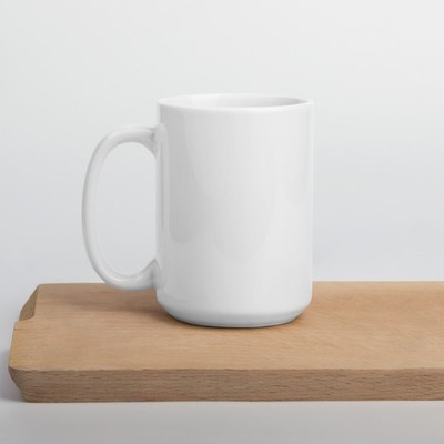 Tropical Sunset White glossy mug