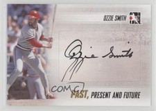 2013 ITG Past Present and Future Ozzie Smith #PPF-OS2 Auto HOF 0j4n