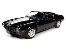 1972 PONTIAC FIREBIRD T/A TRANS AM BLACK WHITE STRIPE 1:18 AUTO WORLD AMM1293