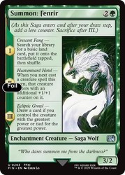 Summon: Fenrir #203 Foil Final Fantasy MTG