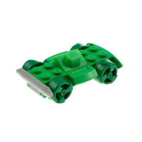 1x Lego Vehicle Base 4x6 Green Racers Bumper Xalax Scratch 4572 30558c04