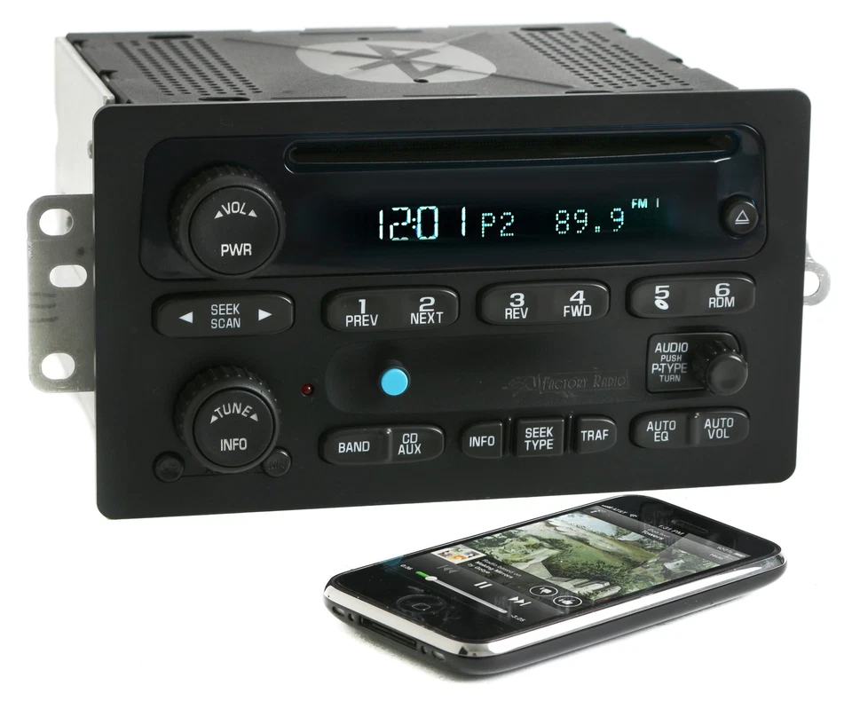 Radio reproductor de CD Chevy GMC 2005-09 AMFM camioneta mejorada con música Bluetooth 15850275 Foto 2 de 4