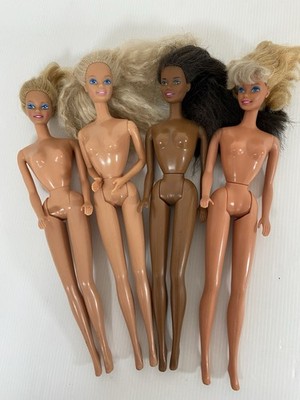 4 x Vintage Barbie Puppen Konvolut TLC REQ inkl. WET N WILD/FEELING FUN/FUN TO DRESS
