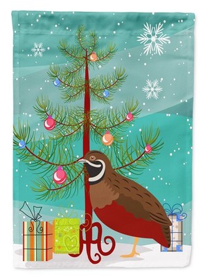 Caroline's Treasures Chinese Painted or King Quail Christmas Garden Flag