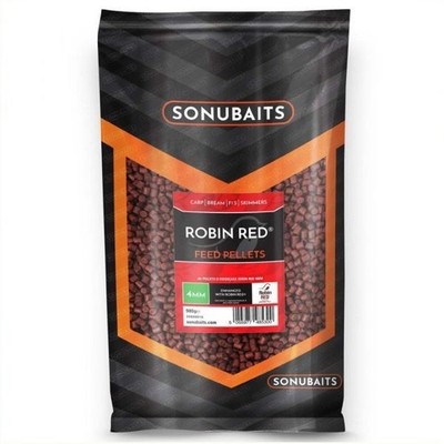 Sonubaits Robin Red Feed Pellets - Method Feeder Futter Pellet 4mm