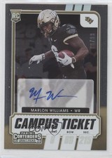 2021 Contenders Draft Picks College Campus Ticket 29/99 Marlon Williams Auto w5b