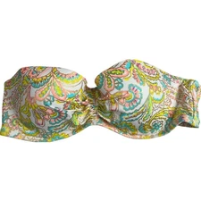 Victoria's Secret 34C Flirt Bandeau Bikini Top Strapless Yellow