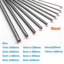 Silver Steel Ground Shaft Rod 2mm 3mm 4mm 5mm...