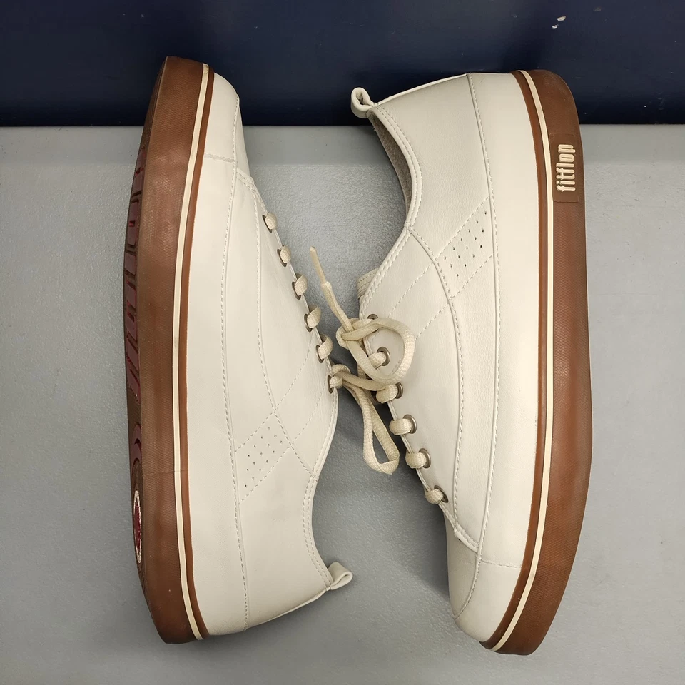 Tênis Fitflop Supertone Plataforma Feminino EUA Tamanho 8 Marrom Claro Atlético com Cadarço - Imagem 3 de 4