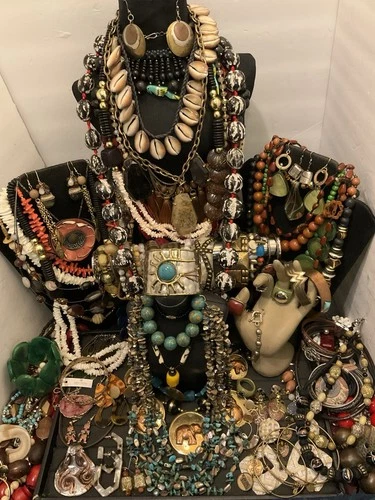 Huge- Estate-jewelry Lot - Redesign-junk-great For Craft- Costume- 7+lbs