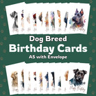 A5 Dog Breed Birthday Cards – Gift for Dog Lovers – Fun Greetings Cards