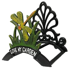 Decorative Garden Hose Holder, Hose Hanger, Heavy Duty Cast Iron Garden Yard ...