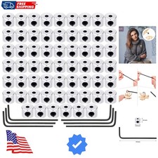 60 Pieces Pin Keepers Locking Clasp Pin Backs Replacement with Wrench Silver ...