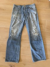 Citizens of Humanity Cora High Rise Relaxed Cropped Distressed Jeans 28