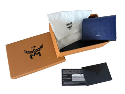   Original MCM Small Wallet / blau / NEU mit OVP / unisex  