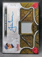 2025 Topps Tier One Justin Morneau Auto Relic /75 Game Used AT1R-JMO