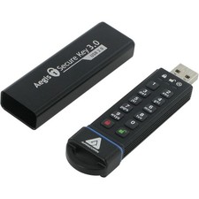 Apricorn Aegis Secure Key 3.0 16GB Encrypted USB 3.0 Flash Drive w/ Pin Access