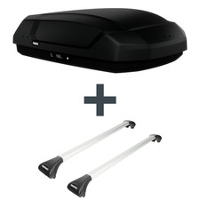 Dachbox Thule Force 3 S + Dachträger Menabo Ariete für Volvo V70 Kombi III 135