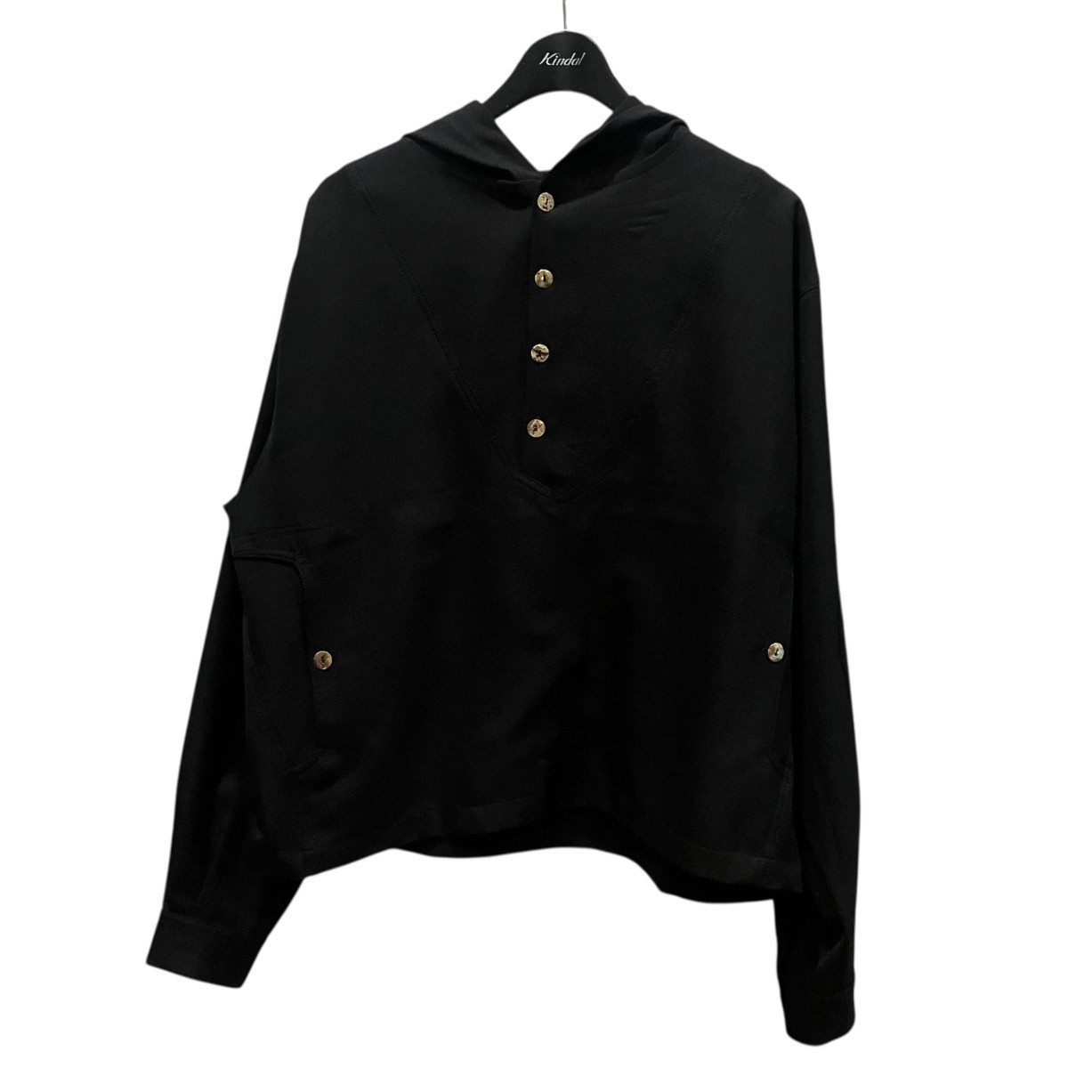 Kiko Kostadinov 00192025 Hooded Jacket Black 46 1022 Size:46 