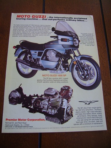 1980 MOTO GUZZ1 1000 SP ***ORIGINAL AD***