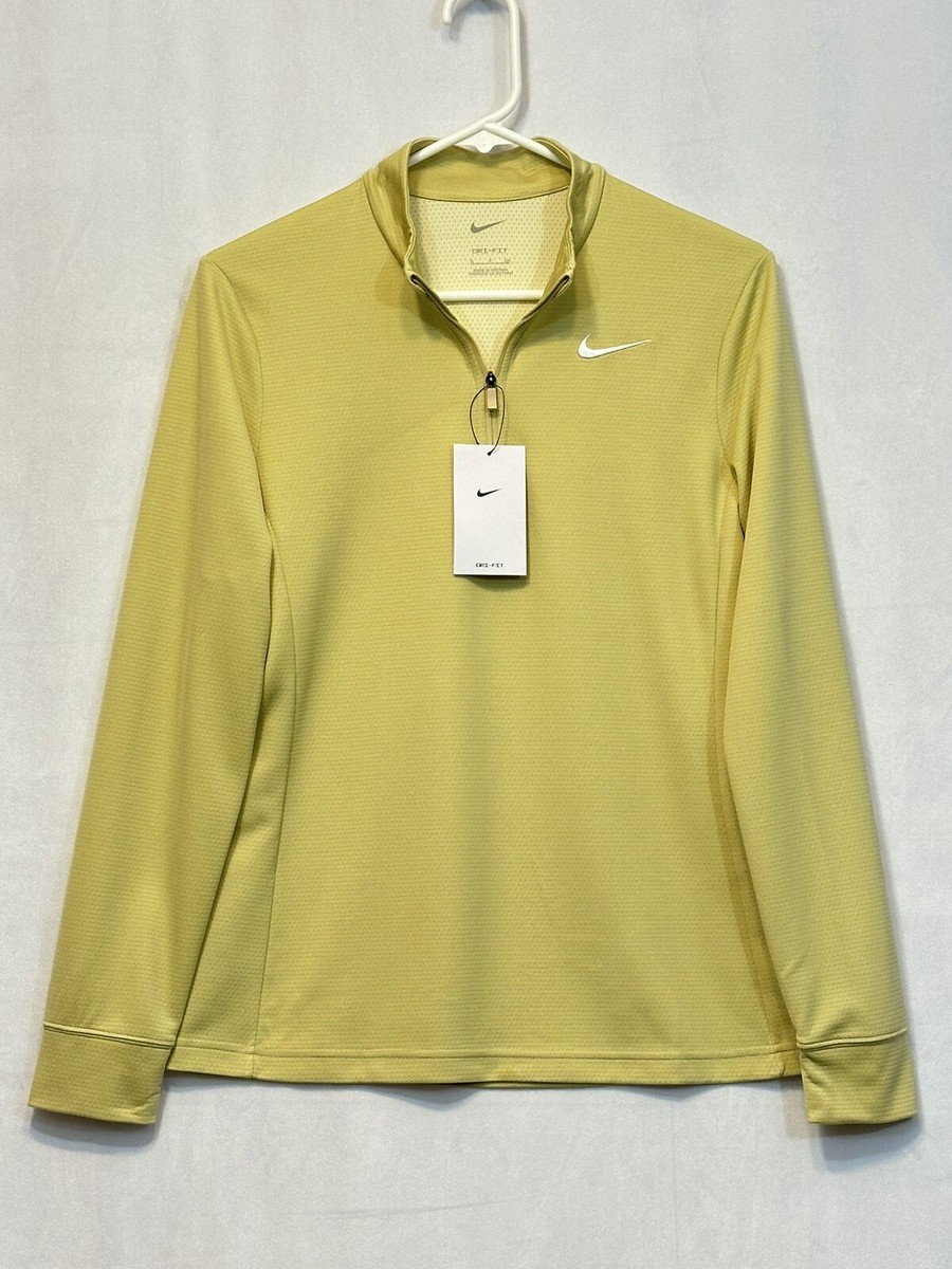 yellow nike half zip