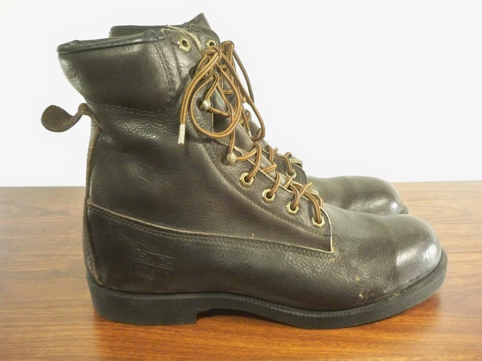 Botas Leigh 1203 Puntera de Acero Trabajo Motociclista Chopper Hombres Talla 10.5 Hechas en EE. UU. Foto 2 de 4
