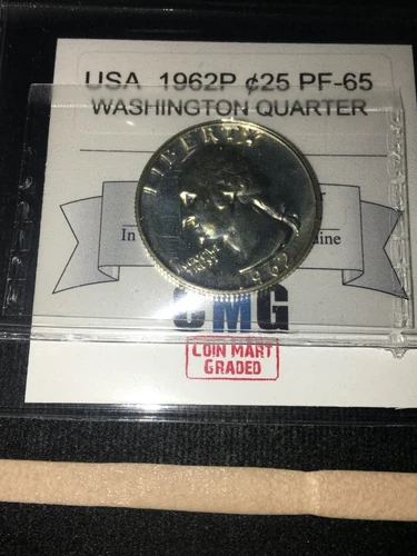 1962 P  USA, ¢25 Cent, Washington Head Quarter Dollar. Proof.