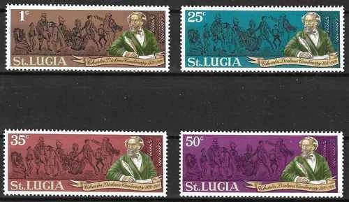 Timbres Personnages Dickens Ste Lucie 276/279 ** (58664CG) - Photo 1/1