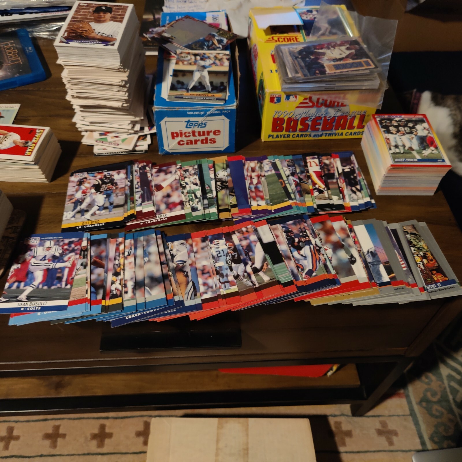 1990 Pro Set Football Cards Complete Your Set U You Pick From List 1-279