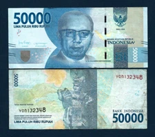Indonesia 50000 RUPIAH 2016-2022 x 1 Pcs Indonesian World Currency IDR NOTE Cir