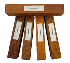 Combo Pack of Cocobolo Pen Turning Blanks Lumber Wood Blocks 3/4" x 6"