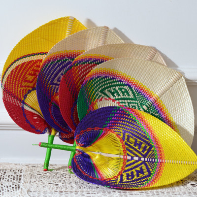 Pure Handmade Ming and Qing Classical 22 Fan s Bamboo Woven Plum Fan Baby