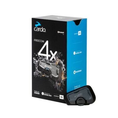 New Cardo Scala Rider Freecom 4X Single Motorcycle Intercom System