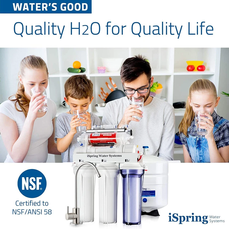 iSpring RCC7AK-UV NSF Certified 7 Stage Reverse Osmosis System with Alkaline+UV - Image 2 of 4