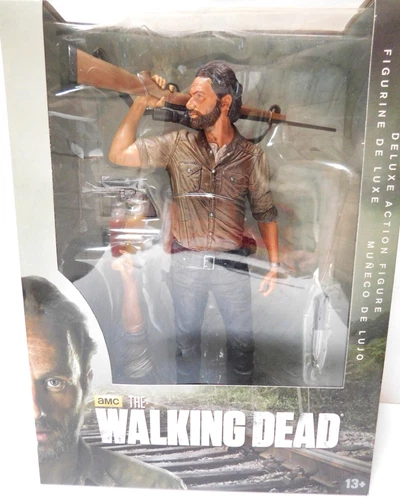 NEW Sealed MCFARLANE TOY Walking Dead RICK GRIMES 10 INCH Deluxe Figure