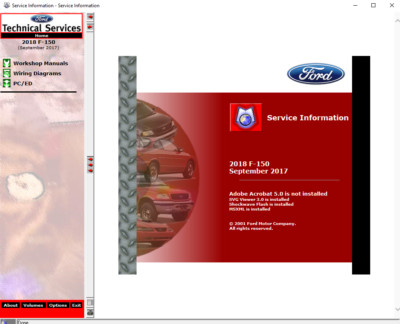 2018 Ford F-150 F150 Regular, SuperCab  Service Repair Workshop Manual USB