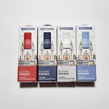Staedtler Eraser 525 Sliding Retractable Eraser with Plastic Sleeve, Set of 4